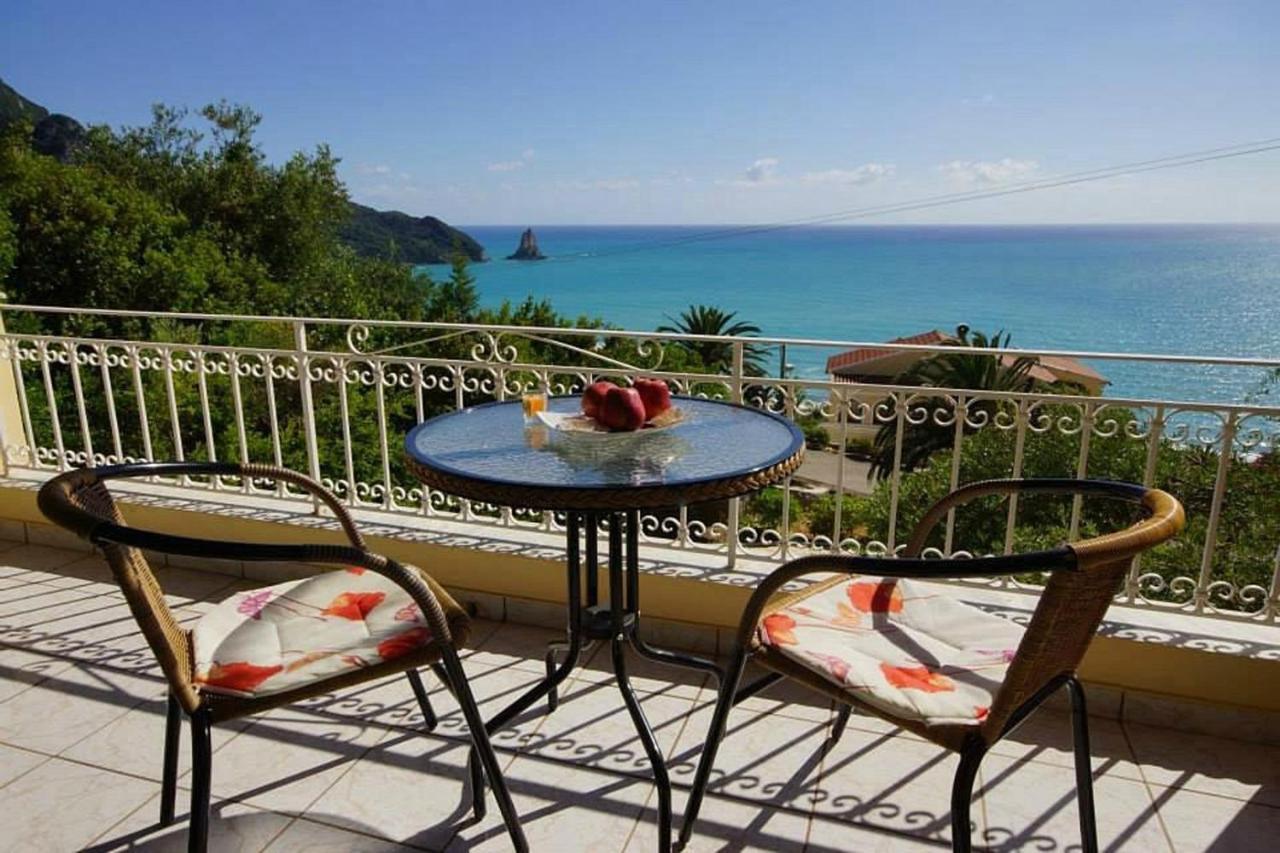 Natalia Apartment B With Panoramic Sea Views Of Agios Gordios Bay Exterior photo
