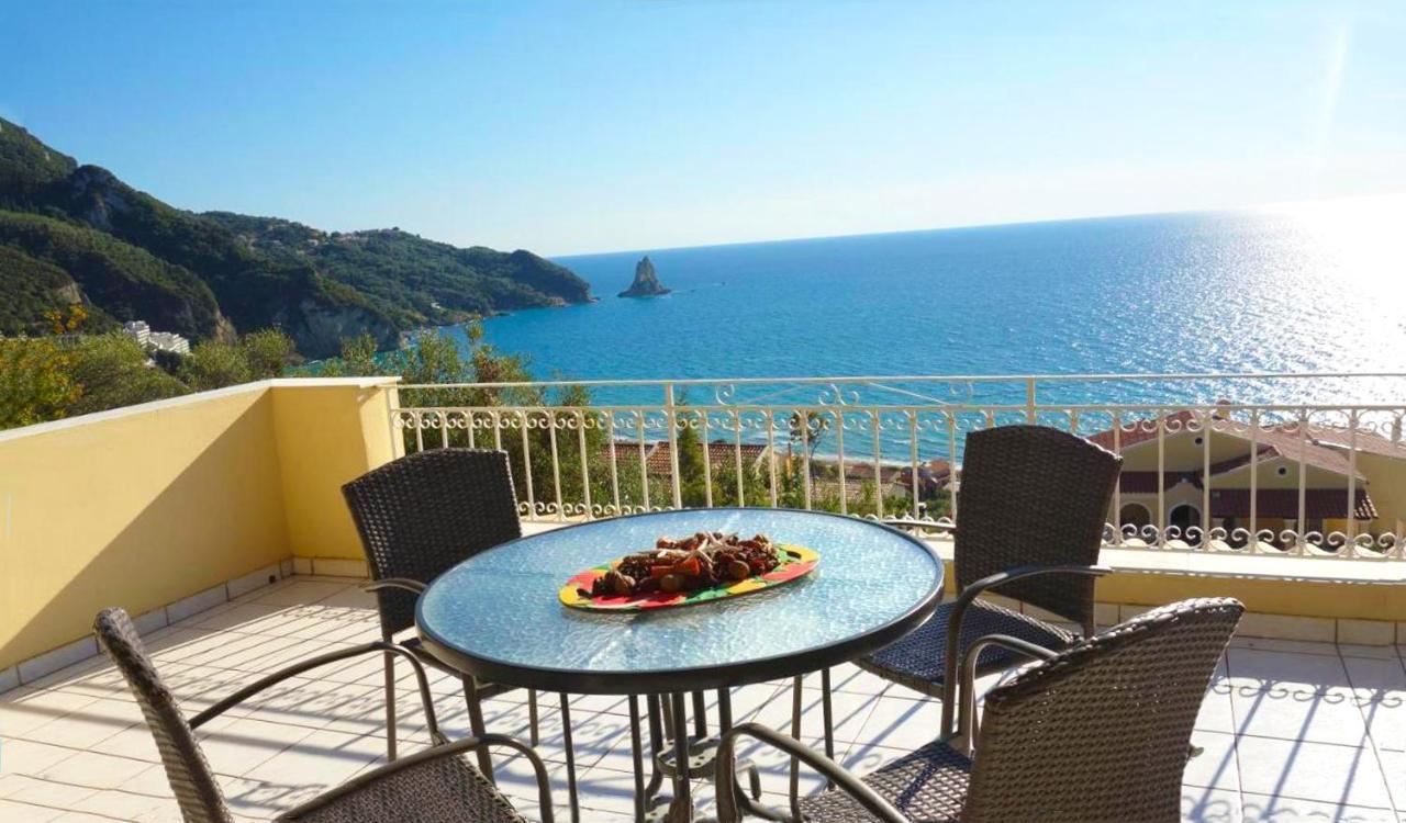 Natalia Apartment B With Panoramic Sea Views Of Agios Gordios Bay Exterior photo
