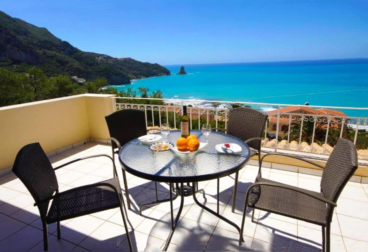 Natalia Apartment B With Panoramic Sea Views Of Agios Gordios Bay Exterior photo